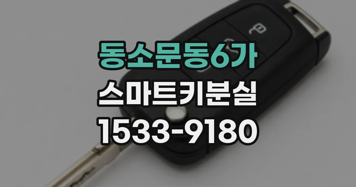 동소문동6가 스마트키분실
