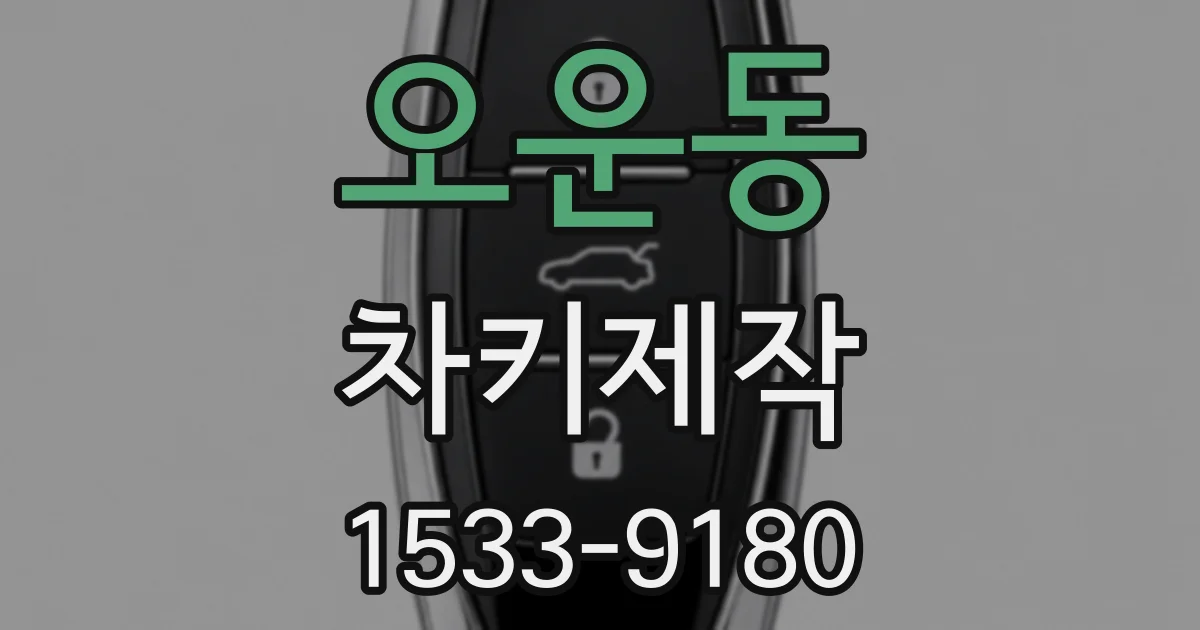 오운동 차키제작