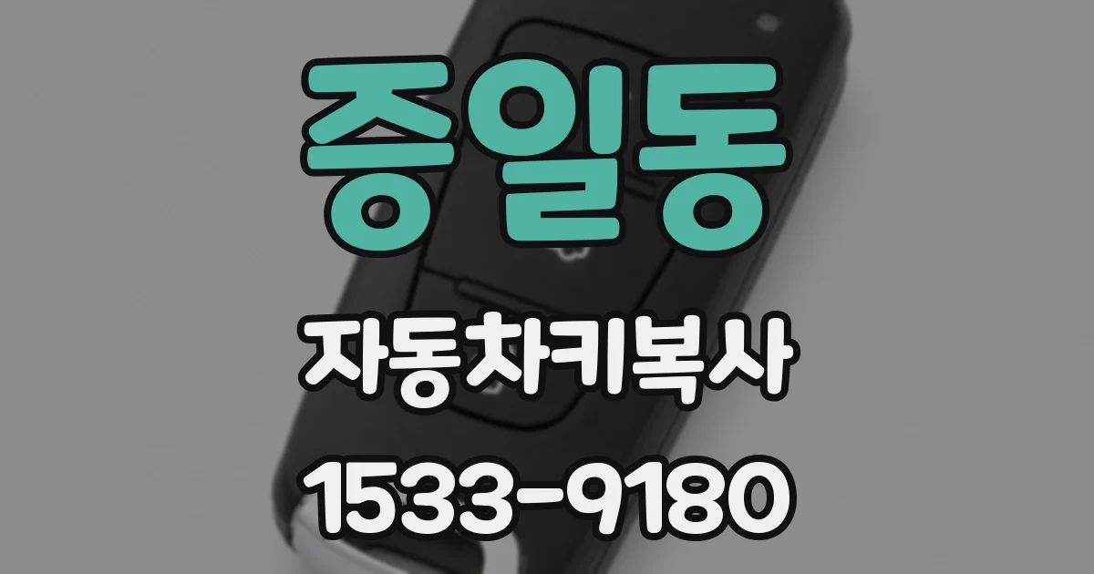 증일동 자동차키복사
