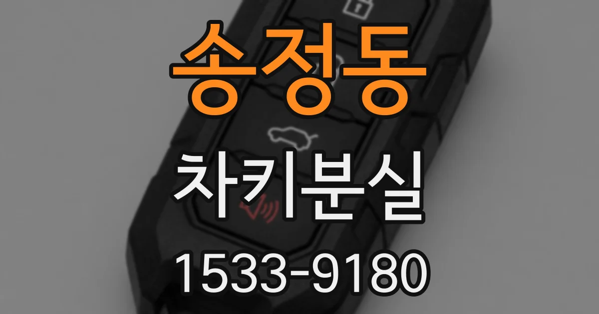 송정동 차키분실