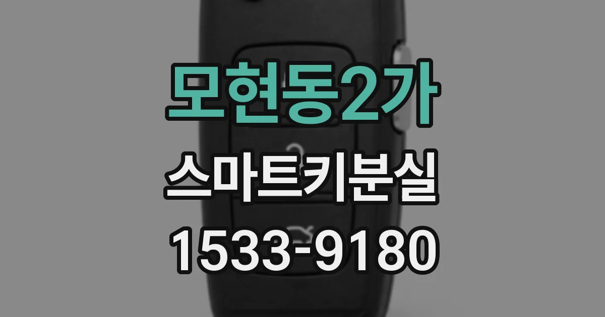모현동2가 스마트키분실