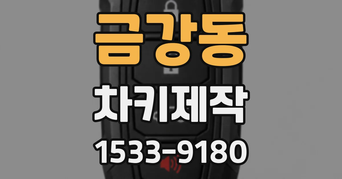금강동 차키제작