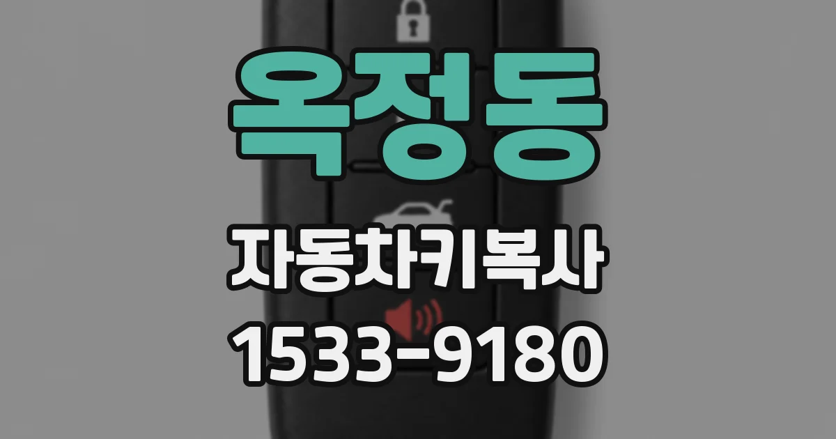 옥정동 자동차키복사