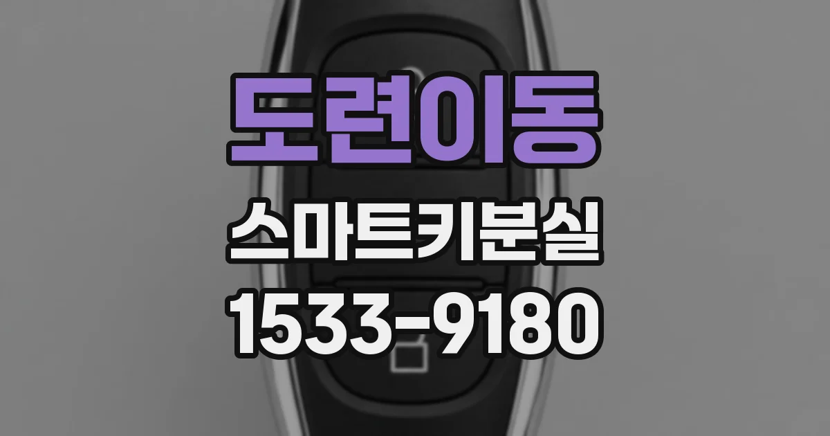 도련이동 스마트키분실