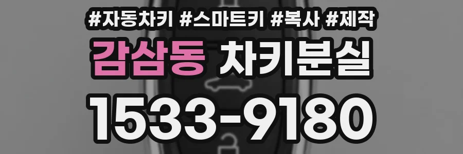 감삼동 차키분실