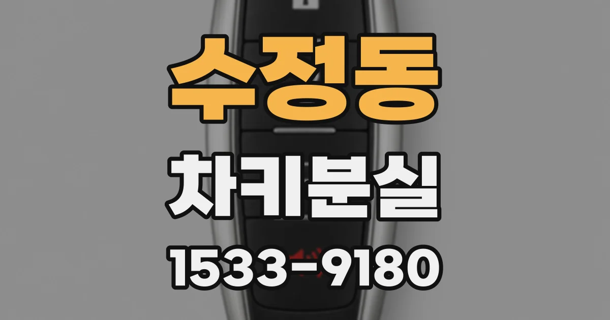 수정동 차키분실