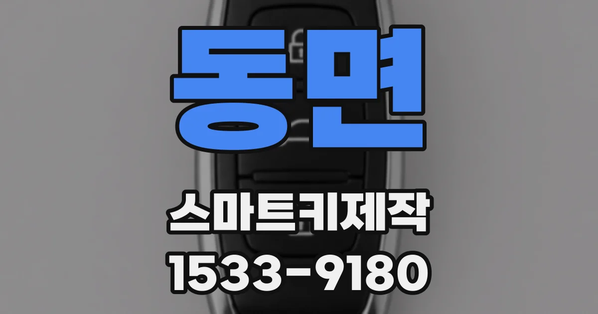 동면 스마트키제작