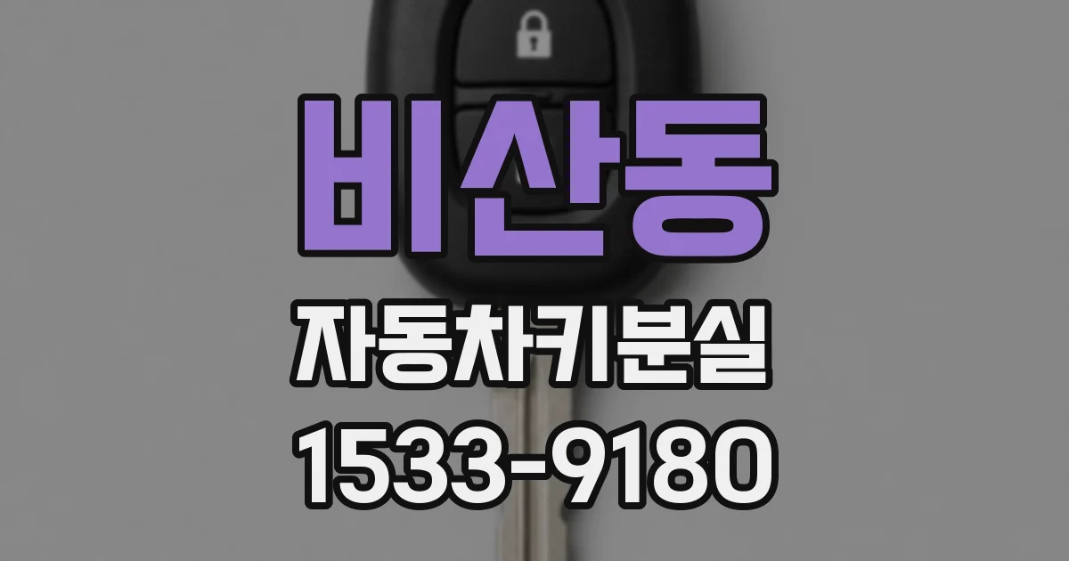 비산동 자동차키분실