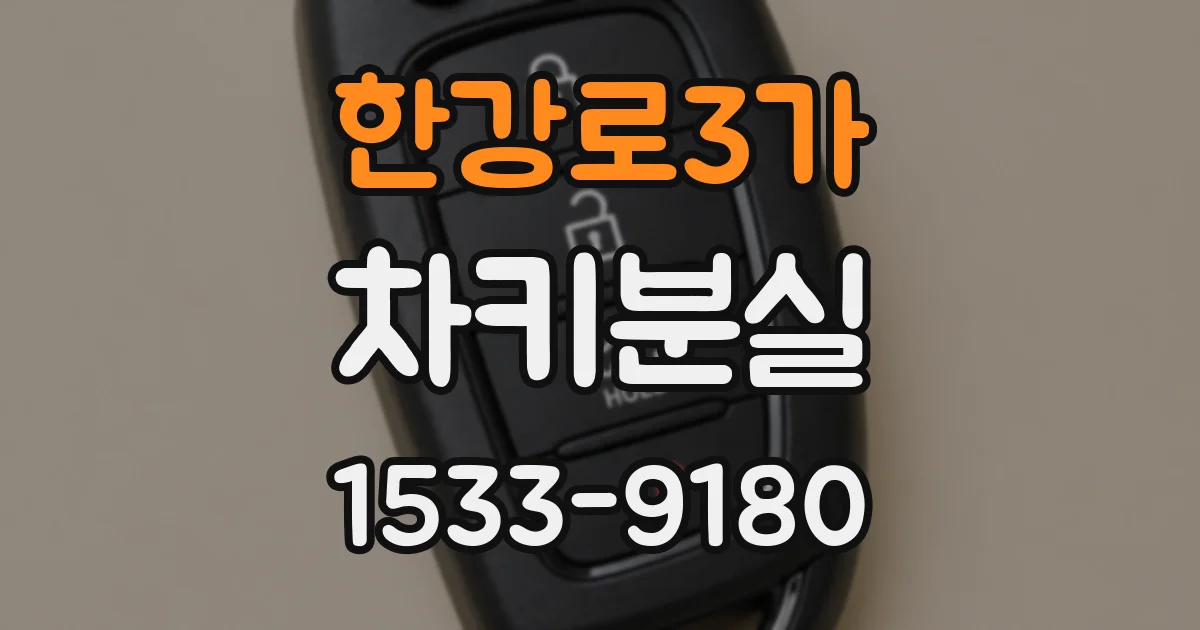 한강로3가 차키분실