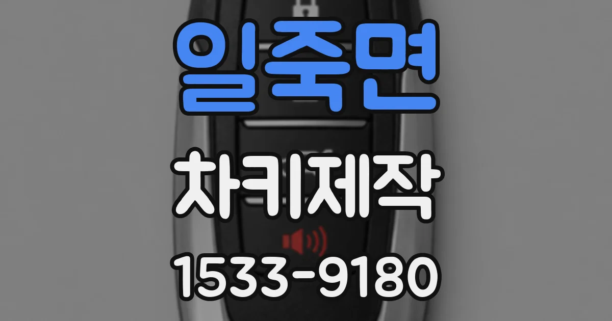 일죽면 차키제작