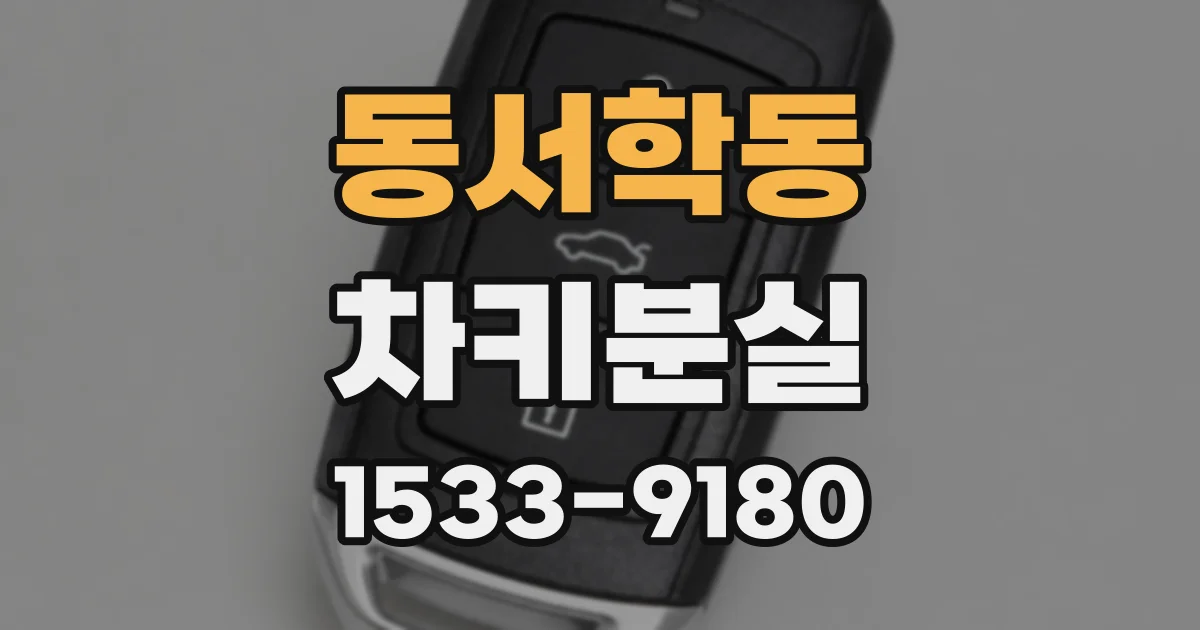 동서학동 차키분실