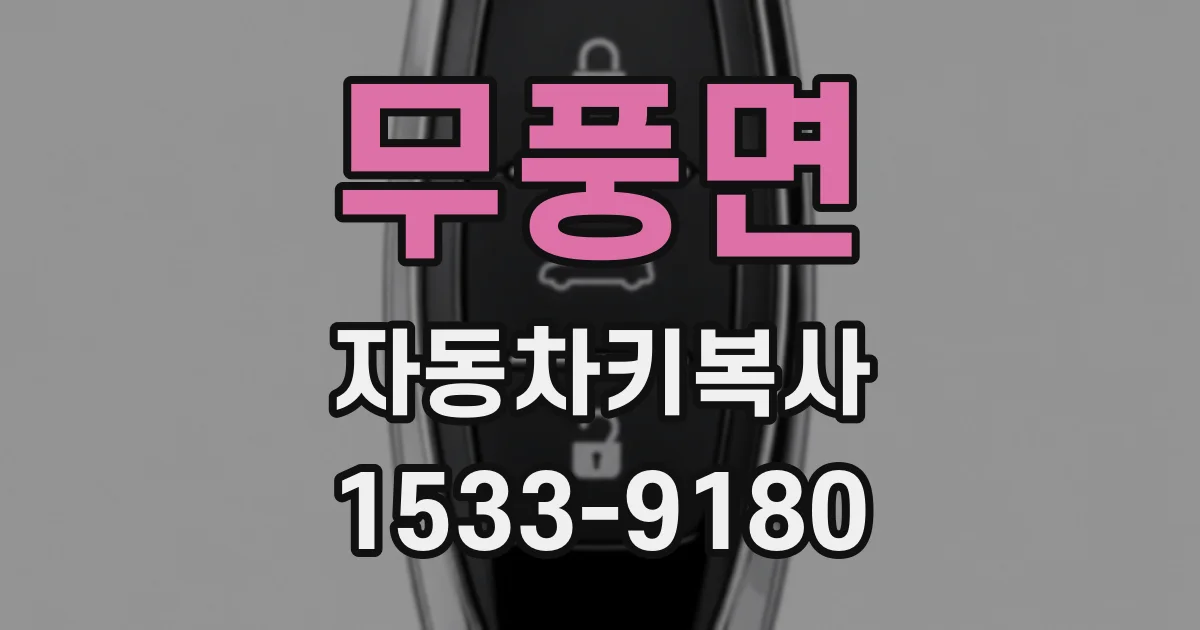 무풍면 자동차키복사