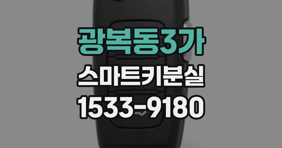 광복동3가 스마트키분실