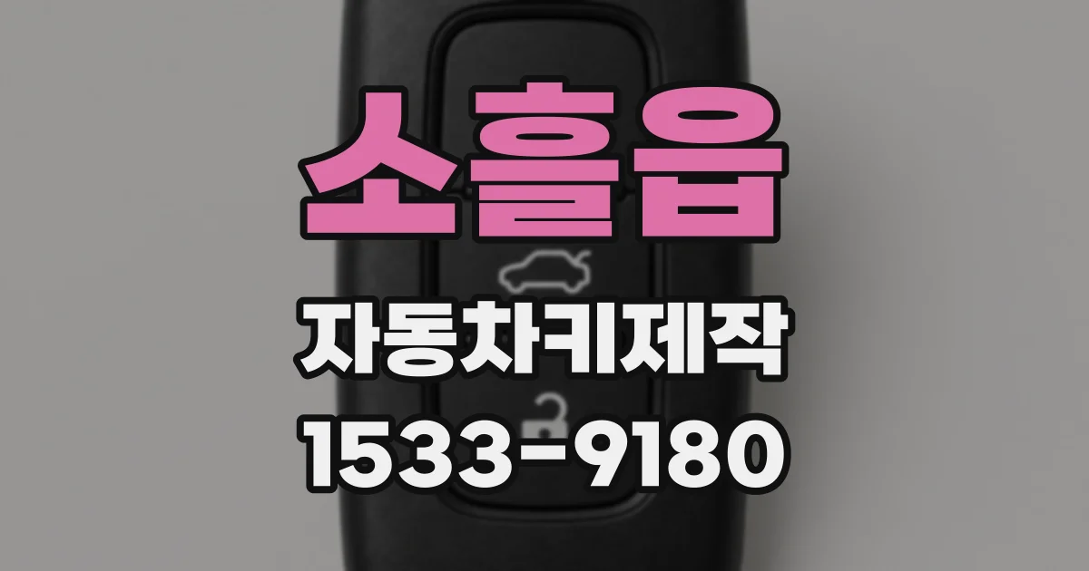 소흘읍 자동차키제작