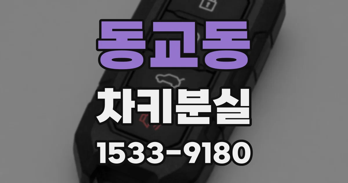 동교동 차키분실