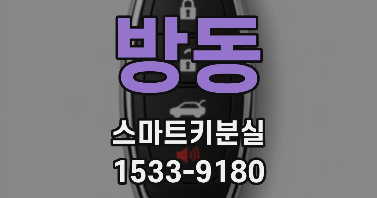 방동 스마트키분실