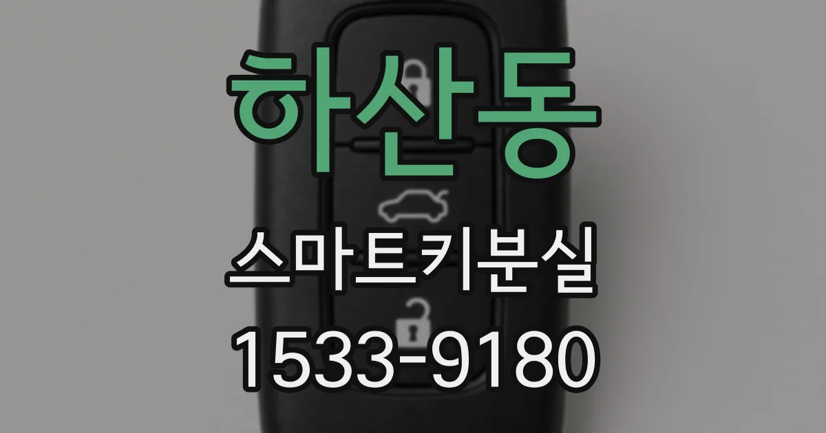 하산동 스마트키분실