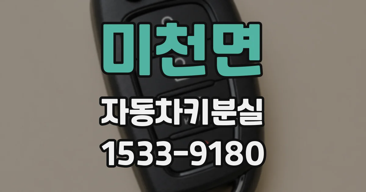 미천면 자동차키분실