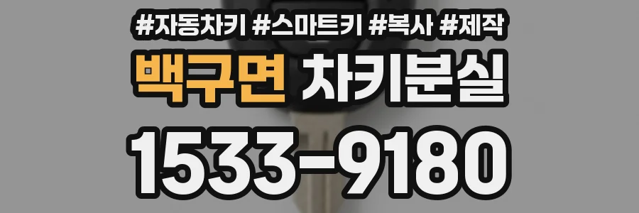 백구면 차키분실