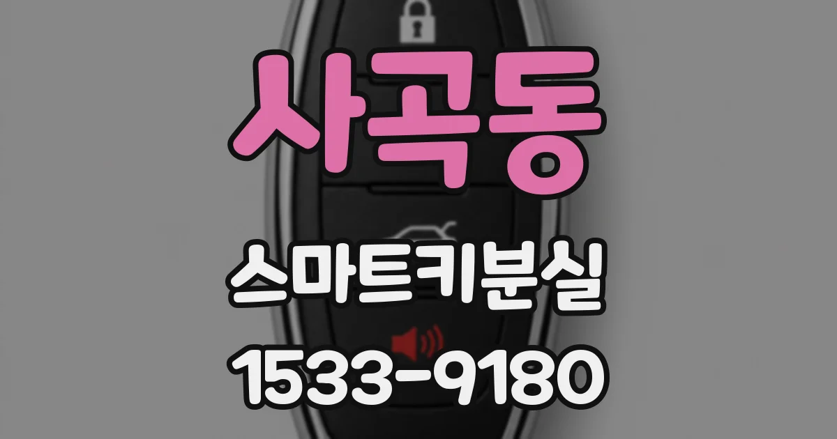 사곡동 스마트키분실