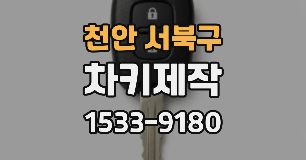 천안 서북구 차키제작
