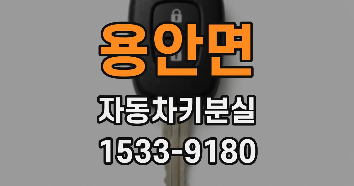 용안면 자동차키분실