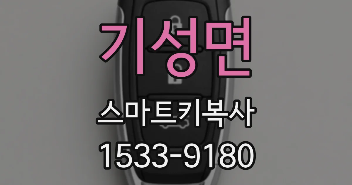 기성면 스마트키복사