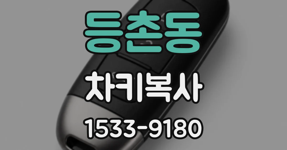 등촌동 차키복사