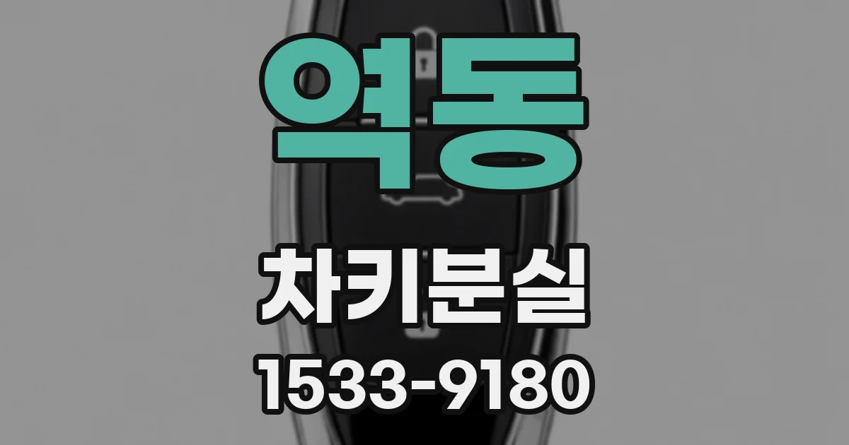 역동 차키분실