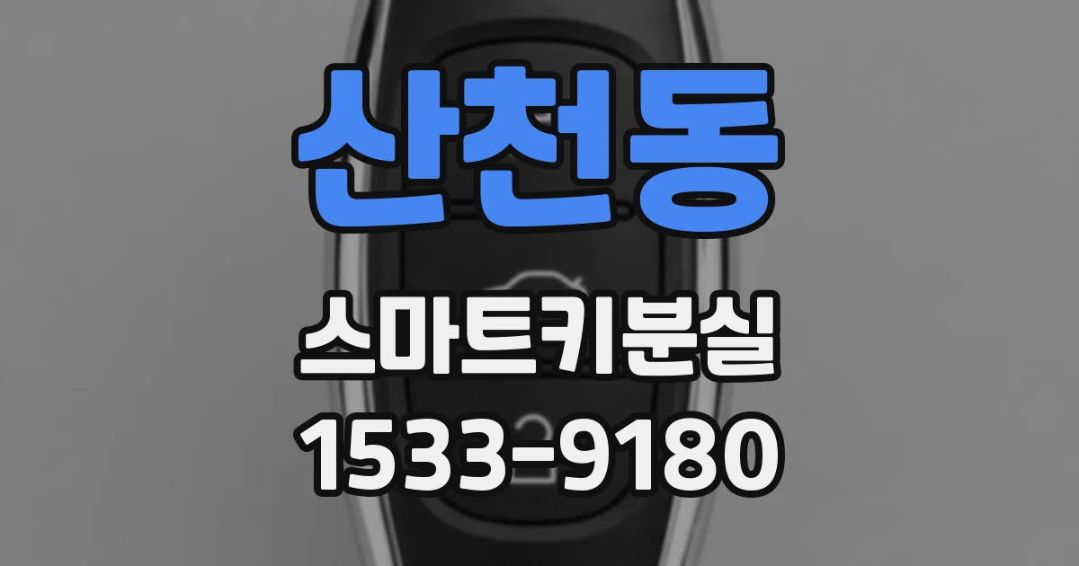 산천동 스마트키분실