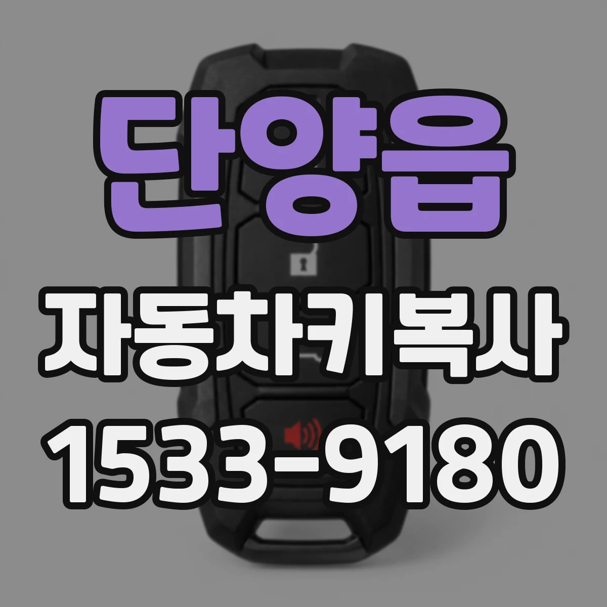 단양읍 자동차키복사