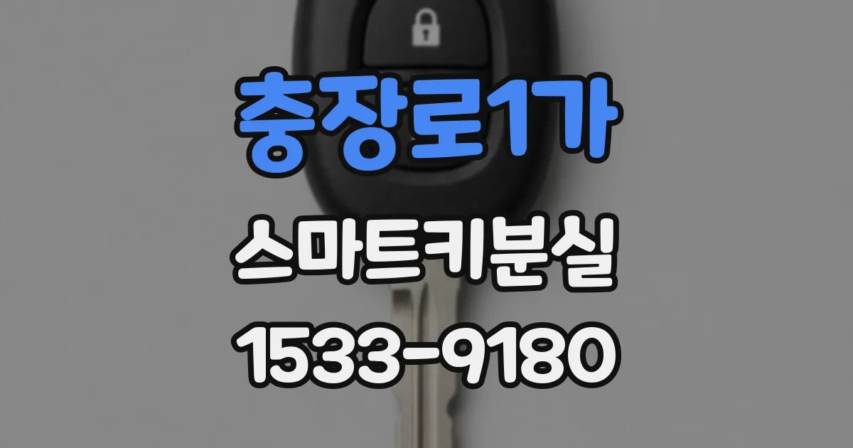 충장로1가 스마트키분실