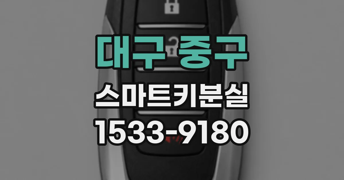 대구 중구 스마트키분실