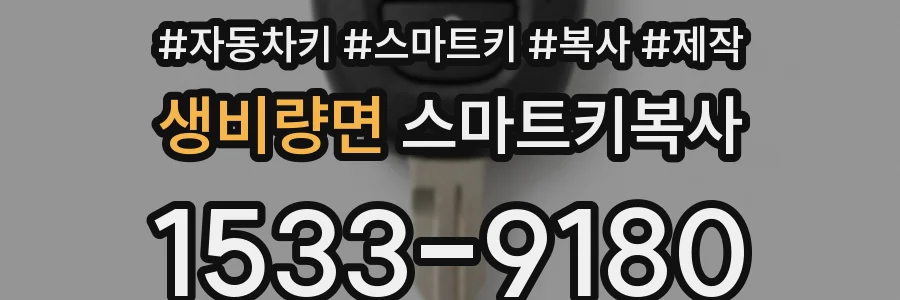 생비량면 스마트키복사