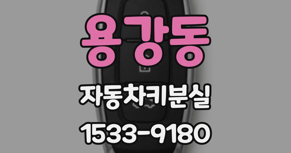 용강동 자동차키분실