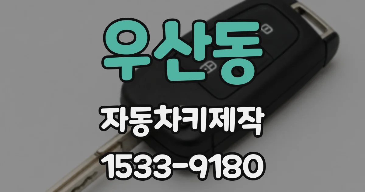우산동 자동차키제작