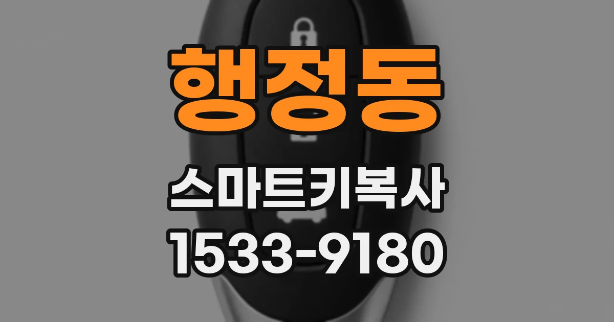 행정동 스마트키복사