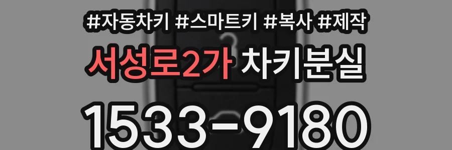 서성로2가 차키분실