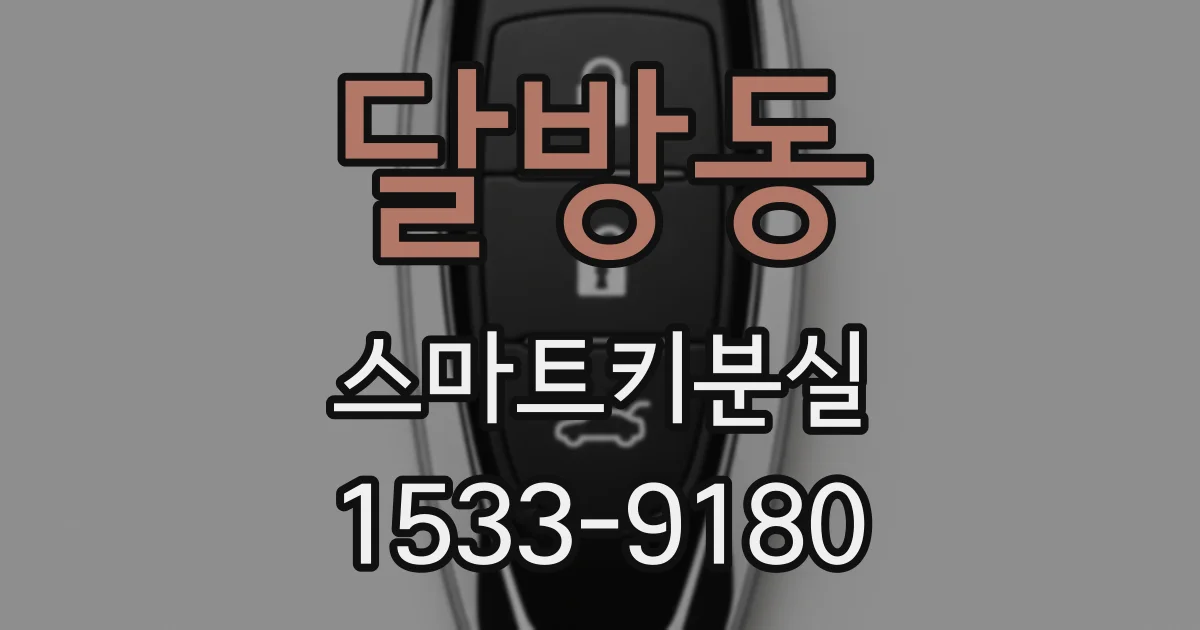 달방동 스마트키분실
