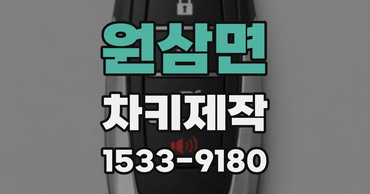 원삼면 차키제작