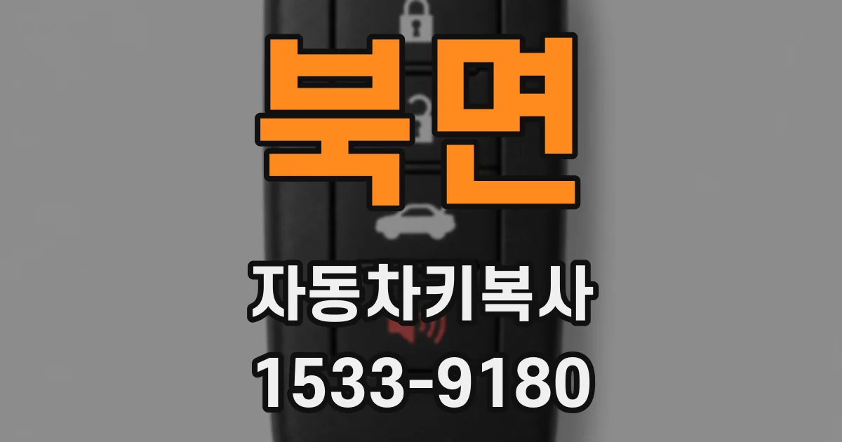 북면 자동차키복사