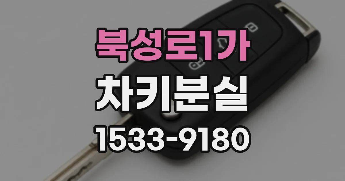 북성로1가 차키분실