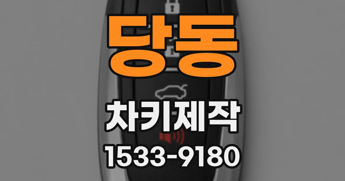당동 차키제작