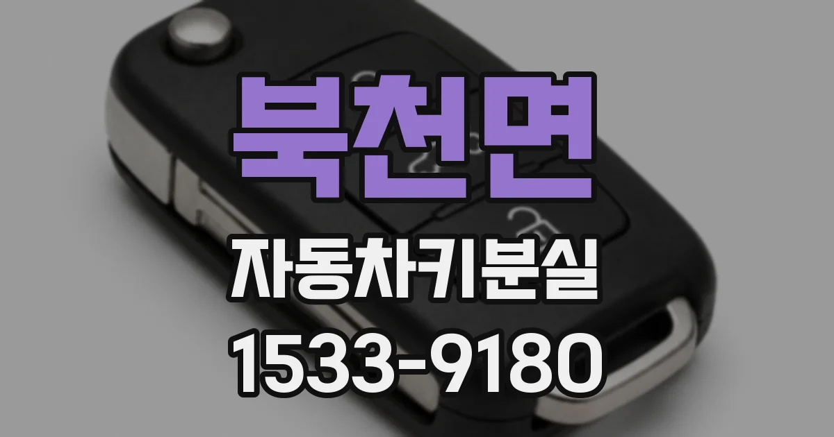 북천면 자동차키분실