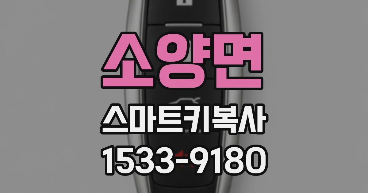 소양면 스마트키복사
