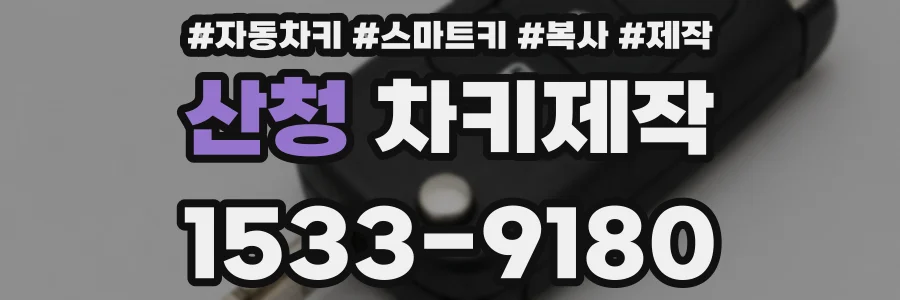 산청 차키제작