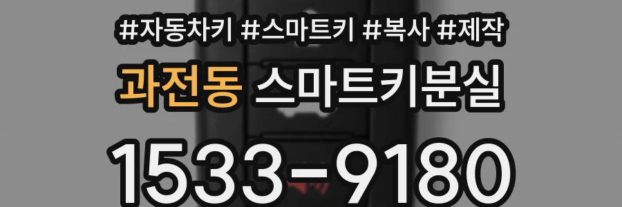 과전동 스마트키분실