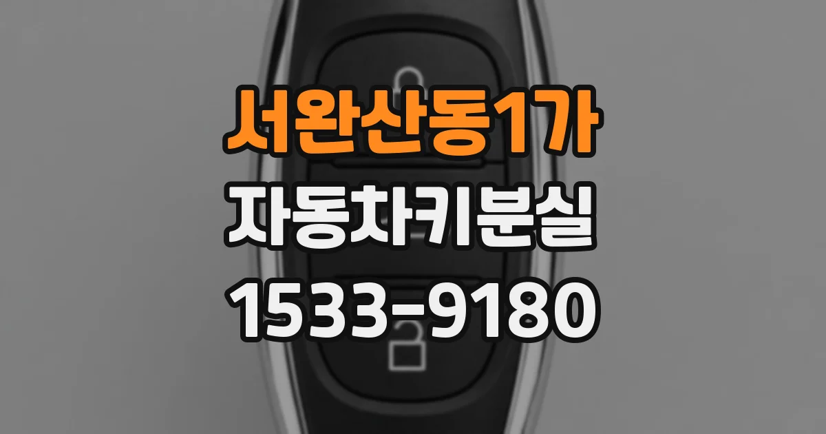 서완산동1가 자동차키분실