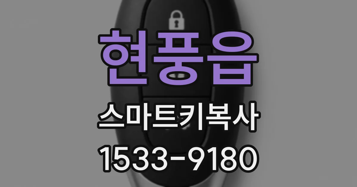 현풍읍 스마트키복사