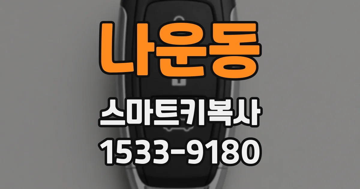 나운동 스마트키복사